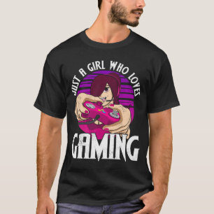 Nur ein Mädchen, das Gaming-Glücksspiel-Frauen-Pre T-Shirt