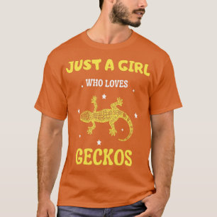 Nur ein Mädchen, das geckos Niedlich Gecko Liebe L T-Shirt