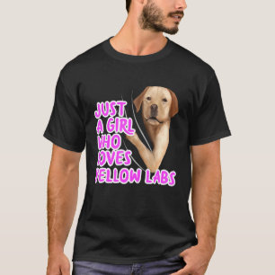 Nur ein Mädchen, das Gelbe Labradore Liebe Kleidun T-Shirt