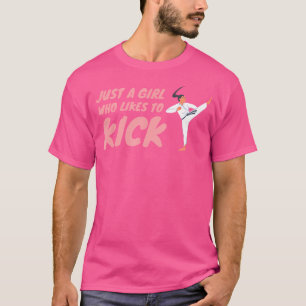 Nur ein Mädchen, das gerne Karate Taekwondo-Mixed  T-Shirt