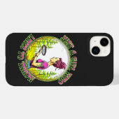 Nur ein Mädchen, das gerne wirft | Disk Golf Case-Mate iPhone Hülle (Rückseite (Horizontal))
