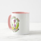 Nur ein Mädchen, das gerne wirft | Disk Golf Tasse (Vorderseite Links)