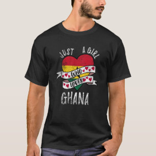 Nur ein Mädchen, das Ghana Vintag Liebe T-Shirt