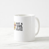 Nur ein Mädchen, das Giraffen Liebe _3 Kaffeetasse (VorderseiteRechts)