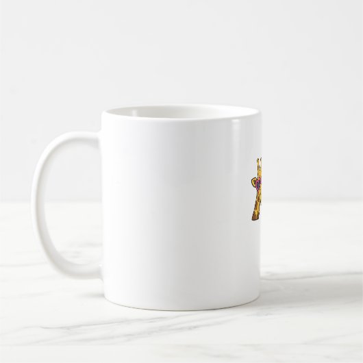 Nur ein Mädchen, das Giraffen Liebe _3 Kaffeetasse (Links)