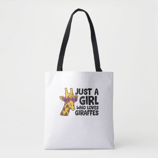 Nur ein Mädchen, das Giraffen Liebe _3 Tasche (Vorderseite)