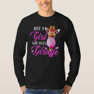 Nur Ein Mädchen Das Giraffen Liebt T-Shirt