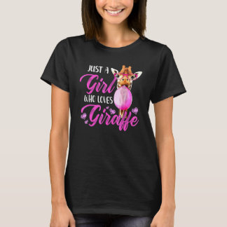 Nur Ein Mädchen Das Giraffen Liebt T-Shirt