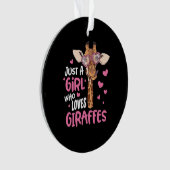 Nur ein Mädchen, das Giraffen Ornament (Vorderseite)