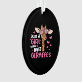 Nur ein Mädchen, das Giraffen Ornament (Vorderseite)