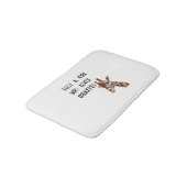 Nur ein Mädchen, das Giraffen Süße Tier Giraffe Li Badematte (Schrägansicht)