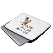 Nur ein Mädchen, das Giraffen Süße Tier Giraffe Li Laptopschutzhülle (Vorne Knopf)