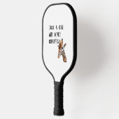 Nur ein Mädchen, das Giraffen Süße Tier Giraffe Li Pickleball Schläger (Links)
