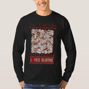 Nur ein Mädchen, das glatt Lieben, rosa Nahtloses T-Shirt