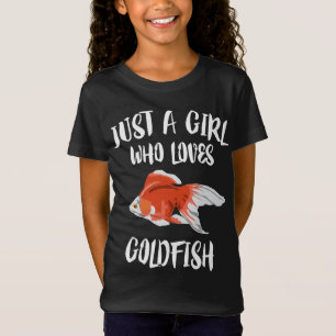 Nur ein Mädchen, das Goldfish T - Shirt Aquarium