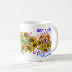 Nur ein Mädchen das Goldie süße Golden Retriever l Kaffeetasse