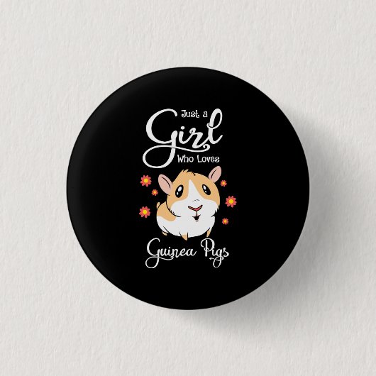 Nur ein Mädchen, das Guinea Liebe Button (Vorderseite)