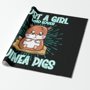 Nur ein Mädchen, das Guinea Liebe Geschenkpapier