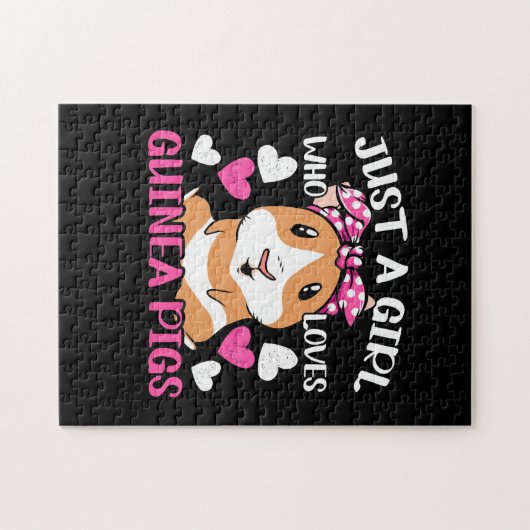 Nur ein Mädchen, das Guinea Liebe Puzzle (Horizontal)