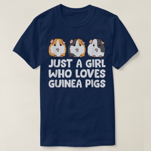 Nur ein Mädchen, das Guinea Liebe Schweine866 T-Shirt (Design vorne)