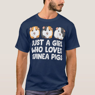 Nur ein Mädchen, das Guinea Liebe Schweine866 T-Shirt