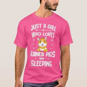 Nur ein Mädchen, das Guinea Liebe Schweine und sch T-Shirt