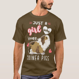 Nur ein Mädchen, das Guinea Liebe, schweint 856 T-Shirt