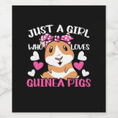 Nur ein Mädchen, das Guinea Liebe Weinetikett (Einzelnes Label)