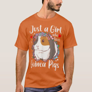 Nur ein Mädchen, das Guinea Lieben Schweine Guinea T-Shirt