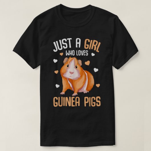 Nur ein Mädchen, das Guinea Lieben Schweine Jungen T-Shirt (Design vorne)