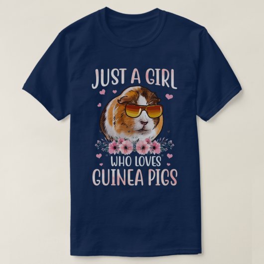 Nur ein Mädchen, das Guinea Lieben Schweine Shirt (Design vorne)
