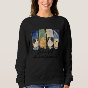 Nur ein Mädchen, das Guinea Pig Super Guinea Pig L Sweatshirt