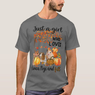 Nur ein Mädchen, das Guinea Pig und Fall Thanksgi  T-Shirt