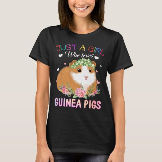 Nur ein Mädchen, das Guinea  Schweine Shirt (Vorderseite)