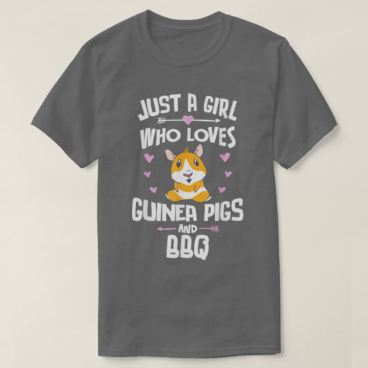 Nur ein Mädchen, das Guinea und GRILLEN Liebe T-Shirt (Design vorne)