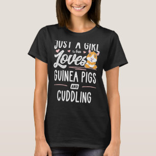 Nur ein Mädchen, das Guinea und  Liebe T-Shirt
