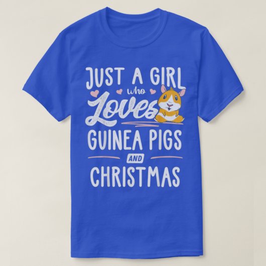Nur ein Mädchen, das Guinea und Weihnachten Liebe T-Shirt (Design vorne)