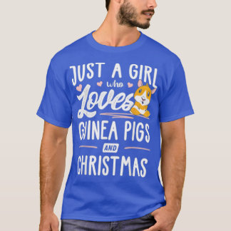 Nur ein Mädchen, das Guinea und Weihnachten Liebe  T-Shirt