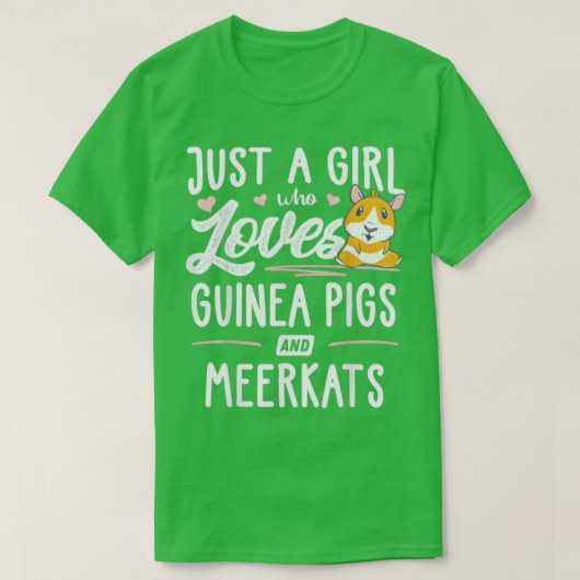Nur ein Mädchen, das Guinea von Schweinen und Flei T-Shirt (Design vorne)
