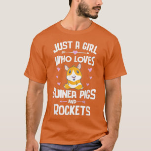 Nur ein Mädchen, das Guinea von Schweinen und Rake T-Shirt