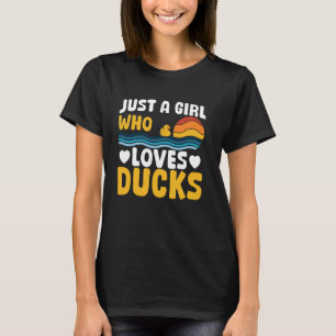 Nur ein Mädchen, das Gummienten Liebe, kränkt Gumm T-Shirt