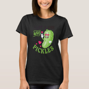 Nur ein Mädchen das Gurken liebt Gurke  Vegan  1 T-Shirt