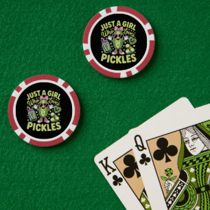 Nur ein Mädchen, das Gurken liebt Pokerchips
