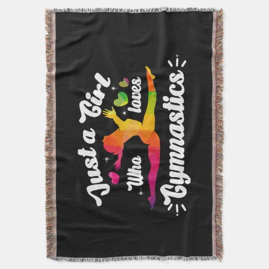 Nur ein Mädchen, das Gymnastik Liebe Decke (Vorderseite Vertikal)