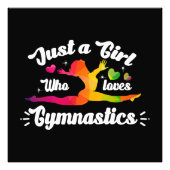 Nur ein Mädchen, das Gymnastik Liebe Fotodruck (Vorne)