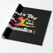 Nur ein Mädchen, das Gymnastik Liebe Geschenkpapier (Ungerollt)