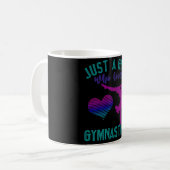 NUR EIN MÄDCHEN, DAS GYMNASTIK LIEBE KAFFEETASSE (Vorderseite Links)