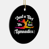 Nur ein Mädchen, das Gymnastik Liebe Keramik Ornament (Rechts)
