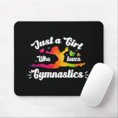 Nur ein Mädchen, das Gymnastik Liebe Mousepad (Mit Mouse)