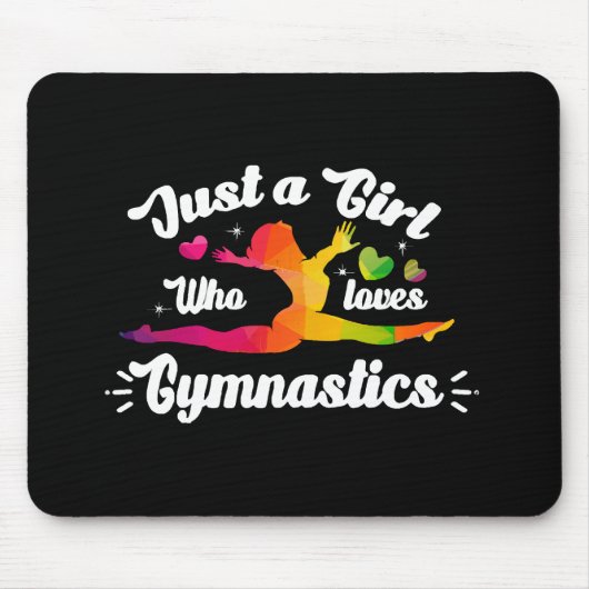 Nur ein Mädchen, das Gymnastik Liebe Mousepad (Vorne)